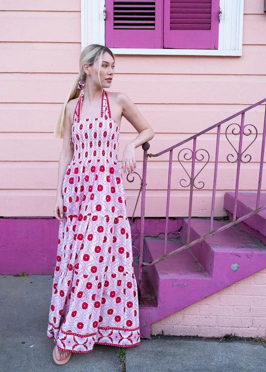 Smocked Halter Dress