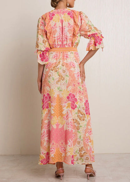 Meridian Chiffon Maxi Dress