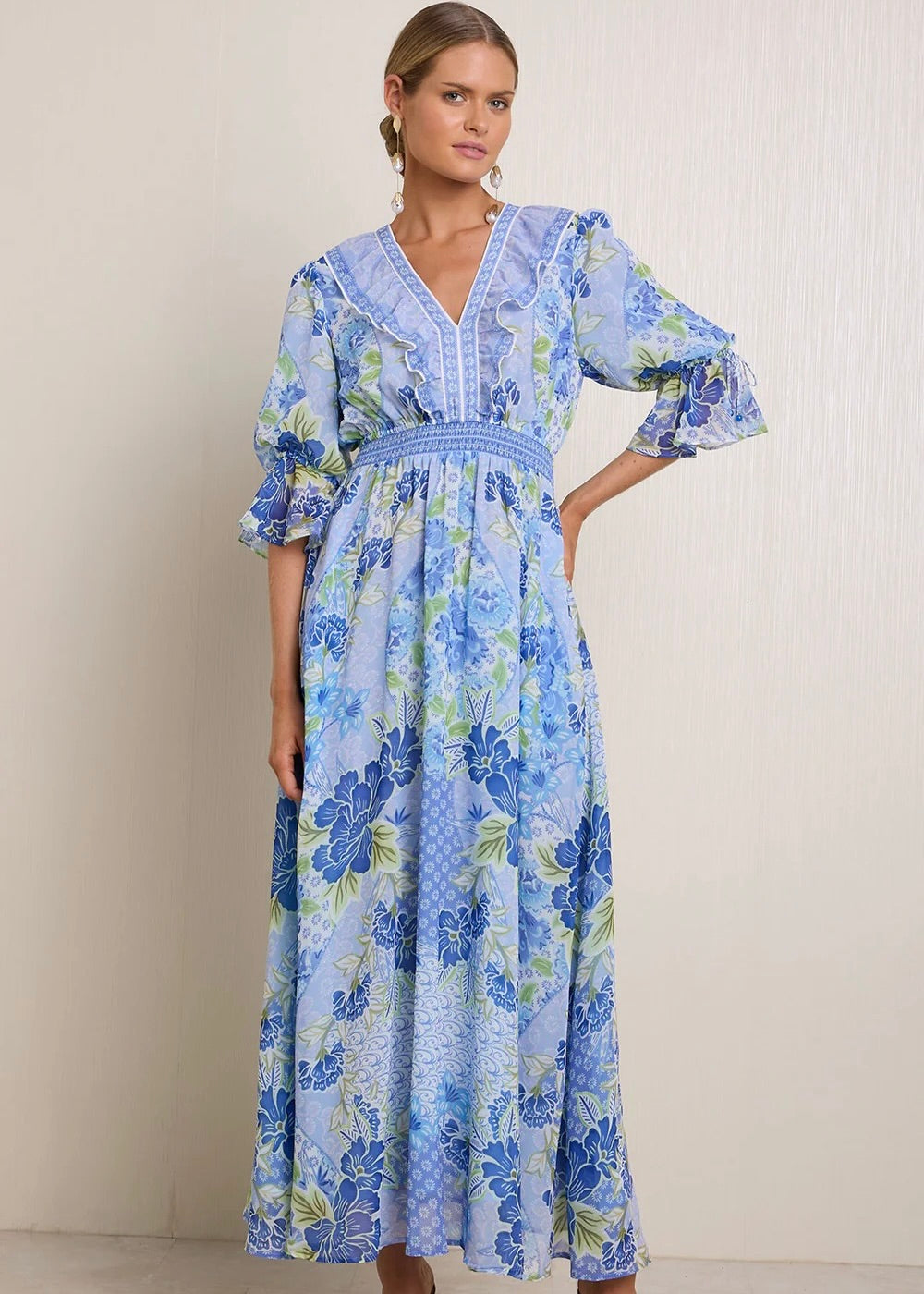 Meridian Chiffon Maxi Dress
