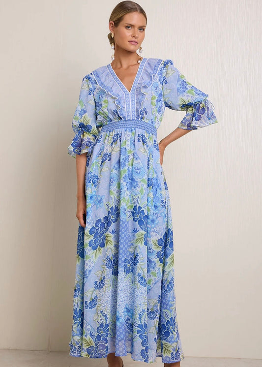Meridian Chiffon Maxi Dress