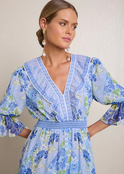 Meridian Chiffon Maxi Dress