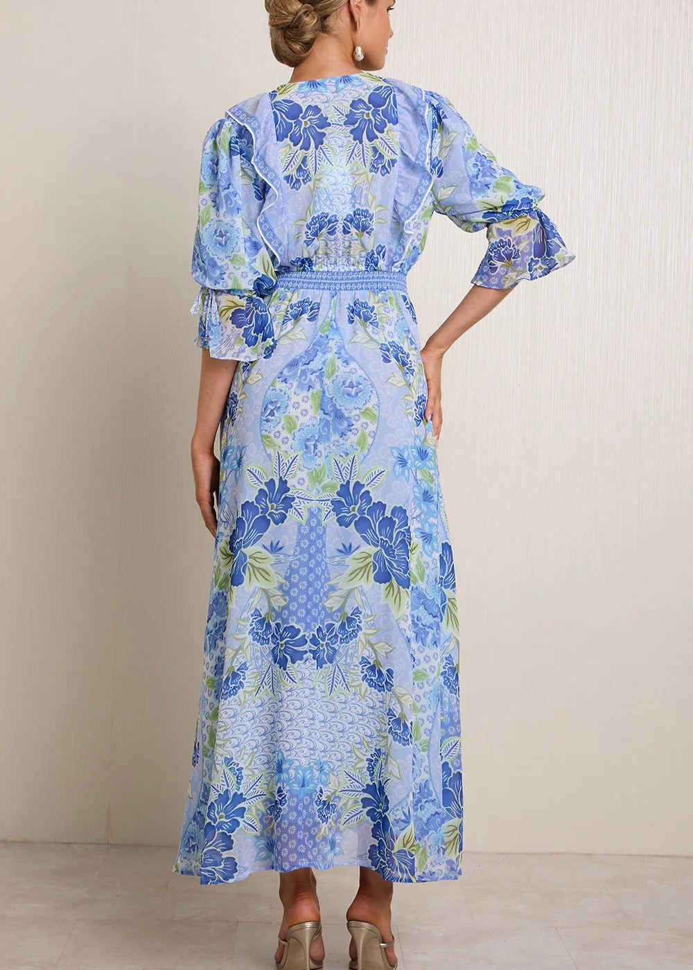 Meridian Chiffon Maxi Dress