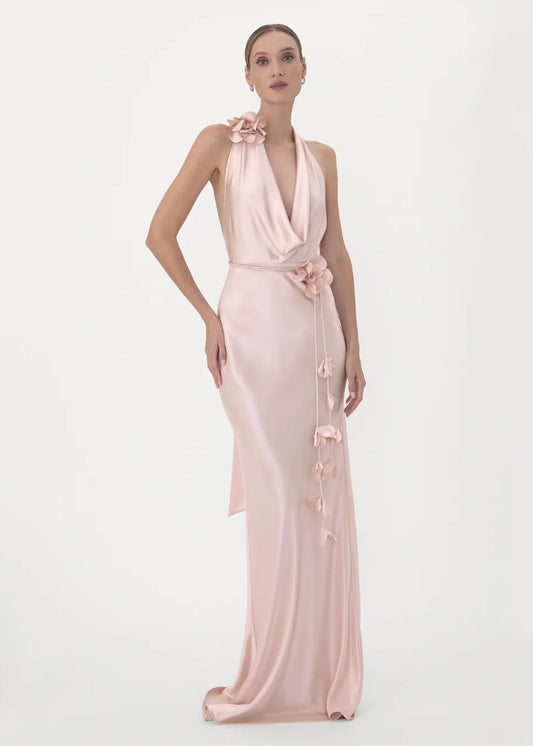 Delphine Satin Gown