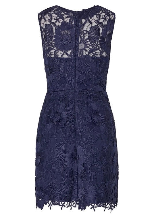 Judy Cady Lace Combo Mini Dress