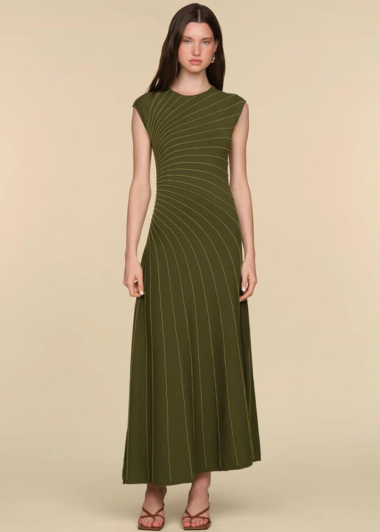 Freya Pleated Knit Dress