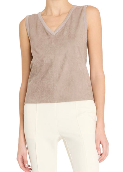 Iva Suede Knit Top