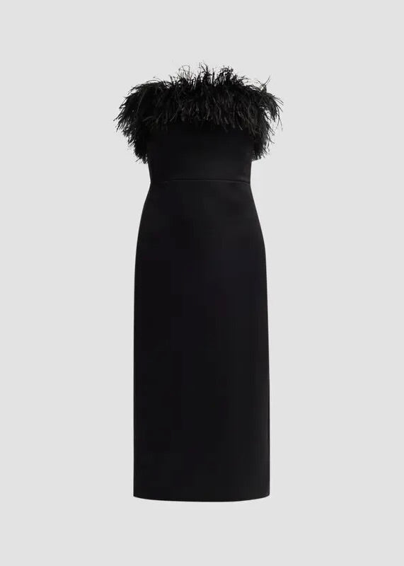 Ginger Feather Sheath Dress