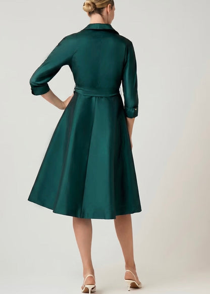 Taffeta Shirt Dress