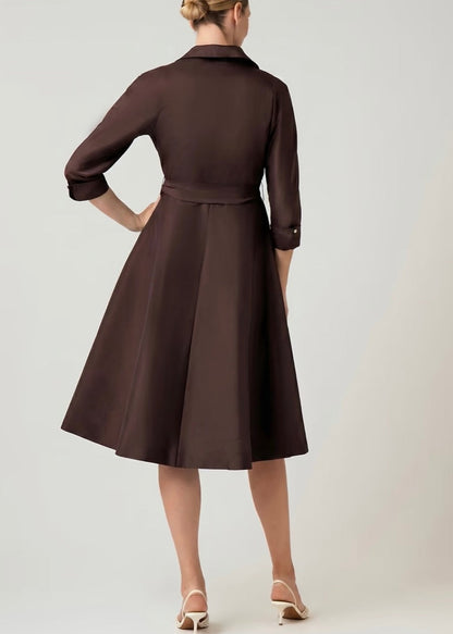 Taffeta Shirt Dress