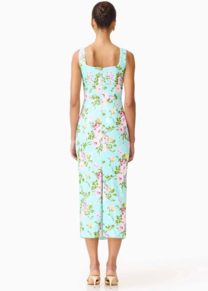 Emmeline Square Neck Midi Dress