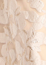 Load image into Gallery viewer, Metallic Jacquard Floral Embroidery A-Line Gown