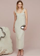Load image into Gallery viewer, Indiyah Metallic Knit Midi Dress