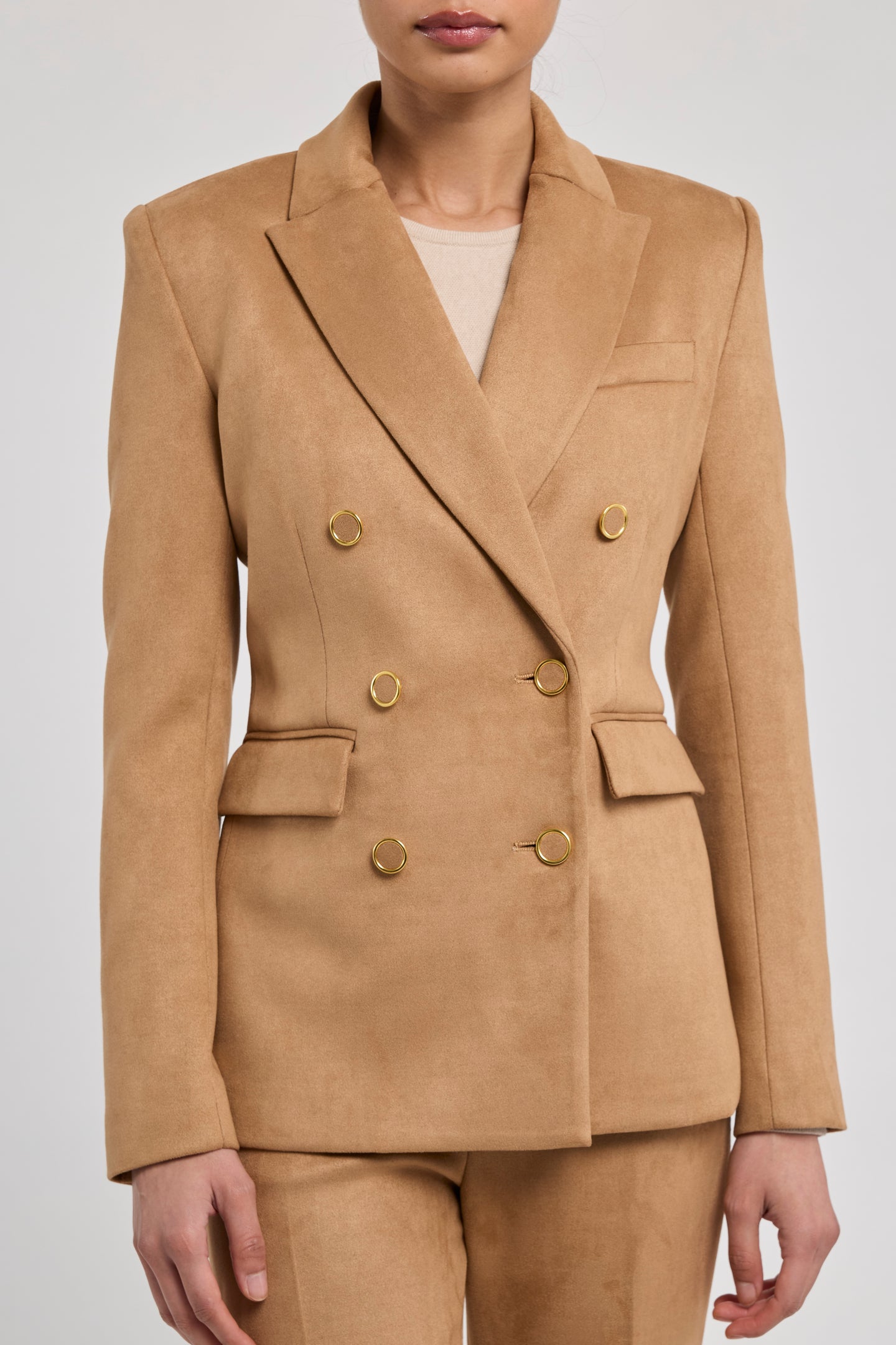 ARIELLE VEGAN SUEDE BLAZER