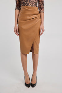 GINA VEGAN LEATHER SKIRT