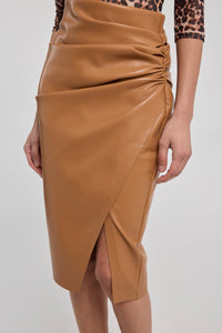GINA VEGAN LEATHER SKIRT