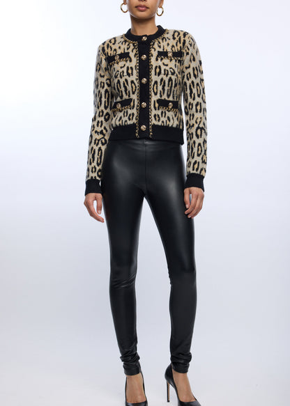 SELMA LEOPARD CARDIGAN