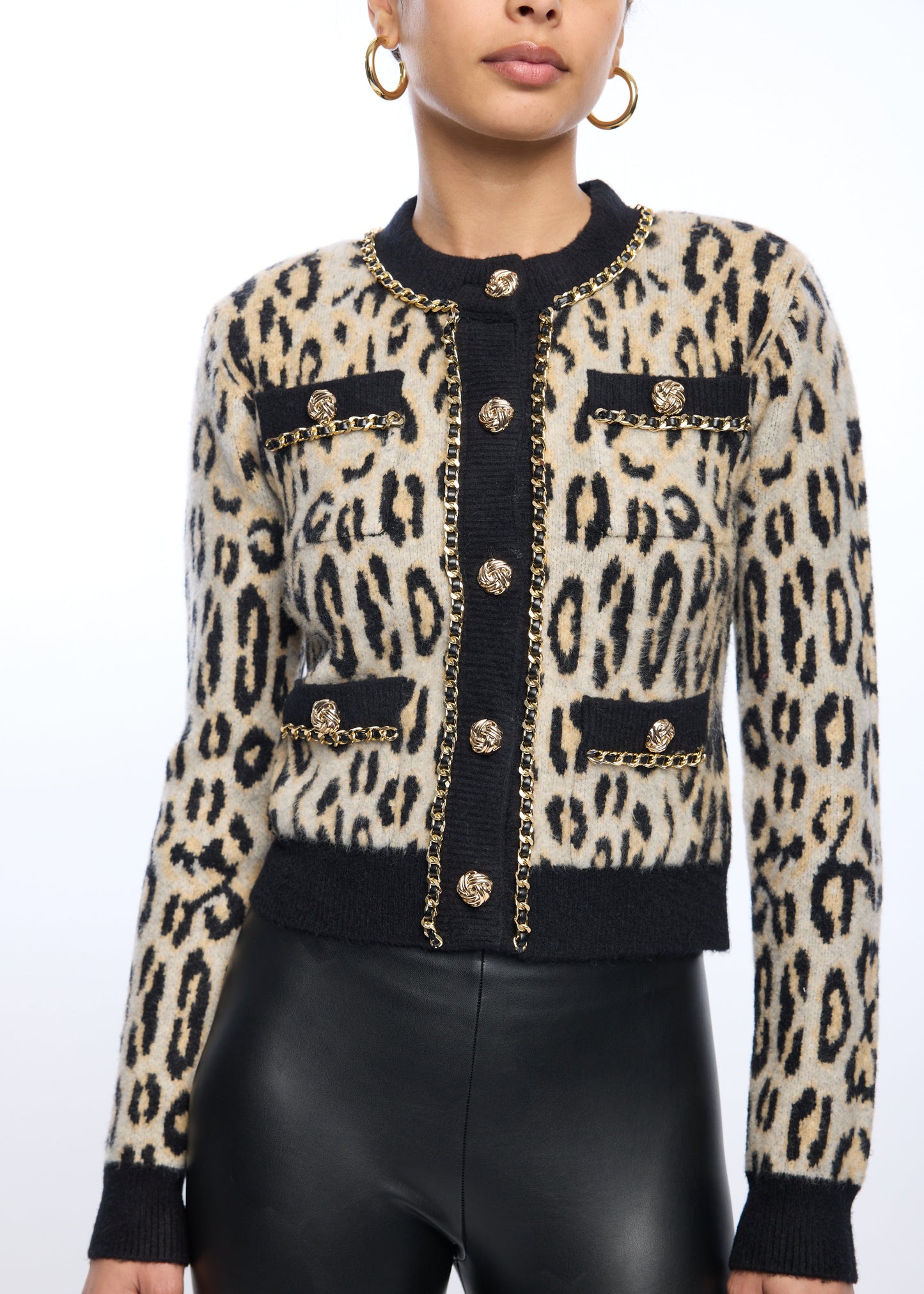 SELMA LEOPARD CARDIGAN