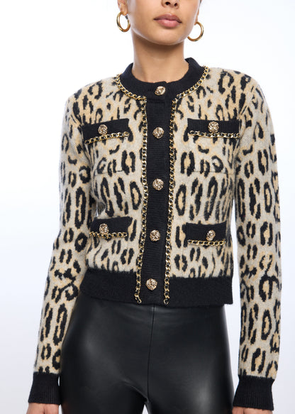 SELMA LEOPARD CARDIGAN