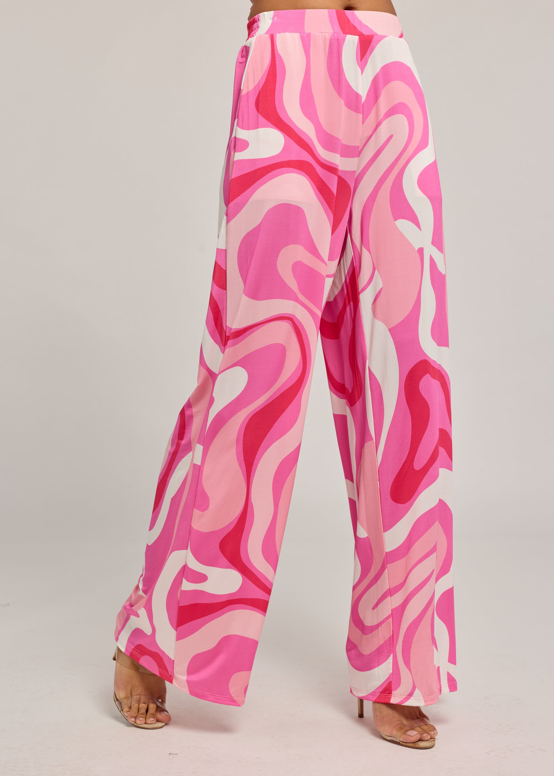 KELELA GEO SHEEN JERSEY PANTS
