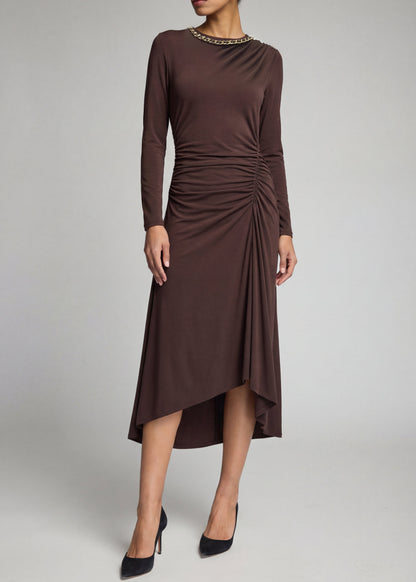 SAFFIRA CHAIN JERSEY DRESS