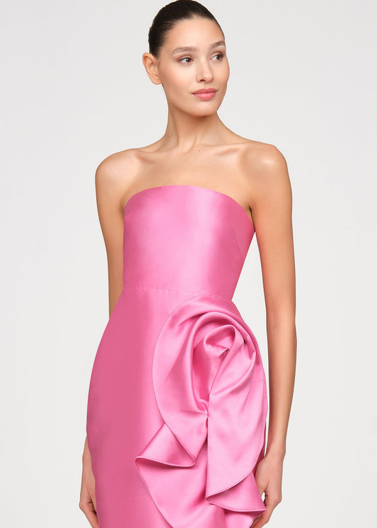 MARLA SCULPTURAL DRAPE DRESS