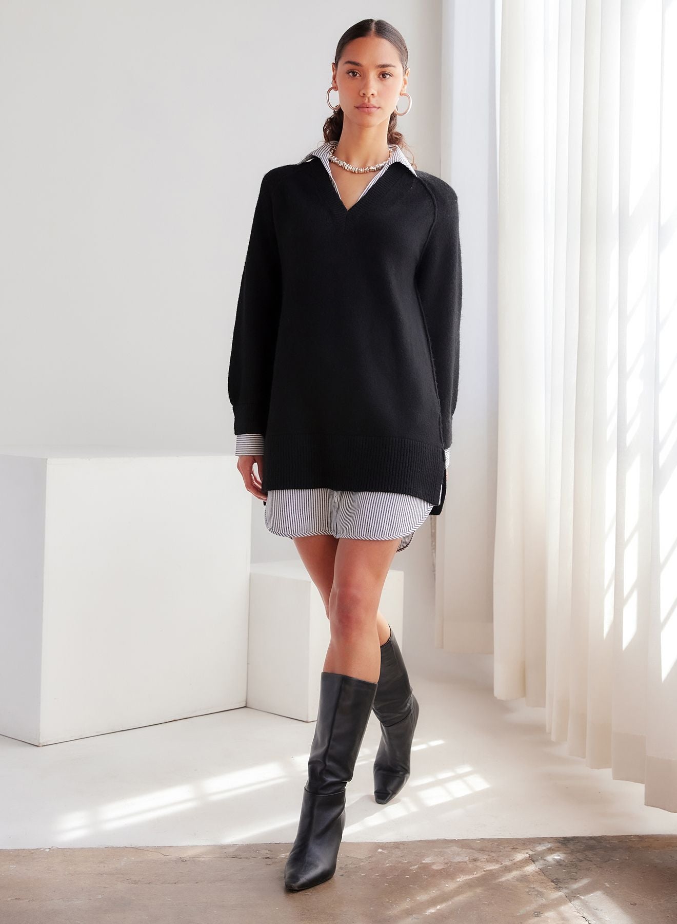 Carrie Mixed Media Dress