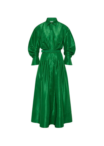 Maple Shirt Midi Dress