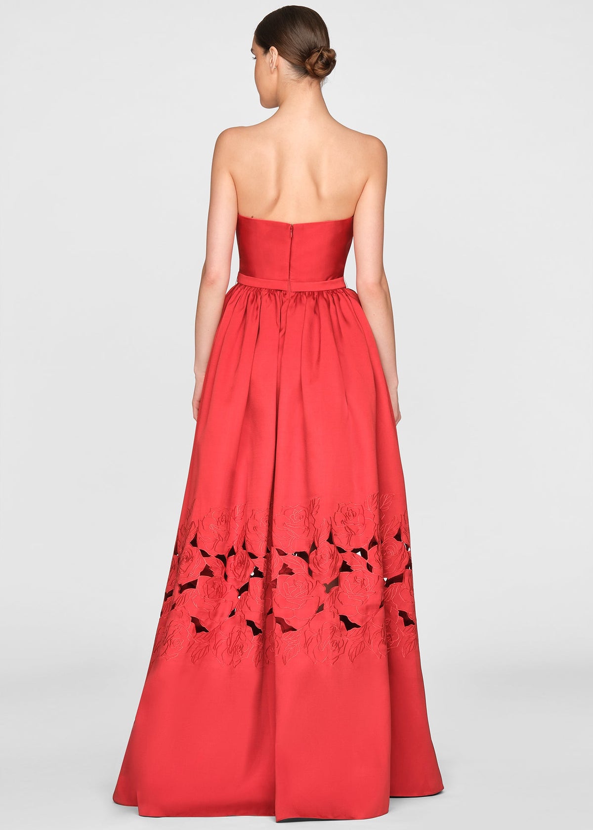 LENA EMBROIDERED MIKADO GOWN