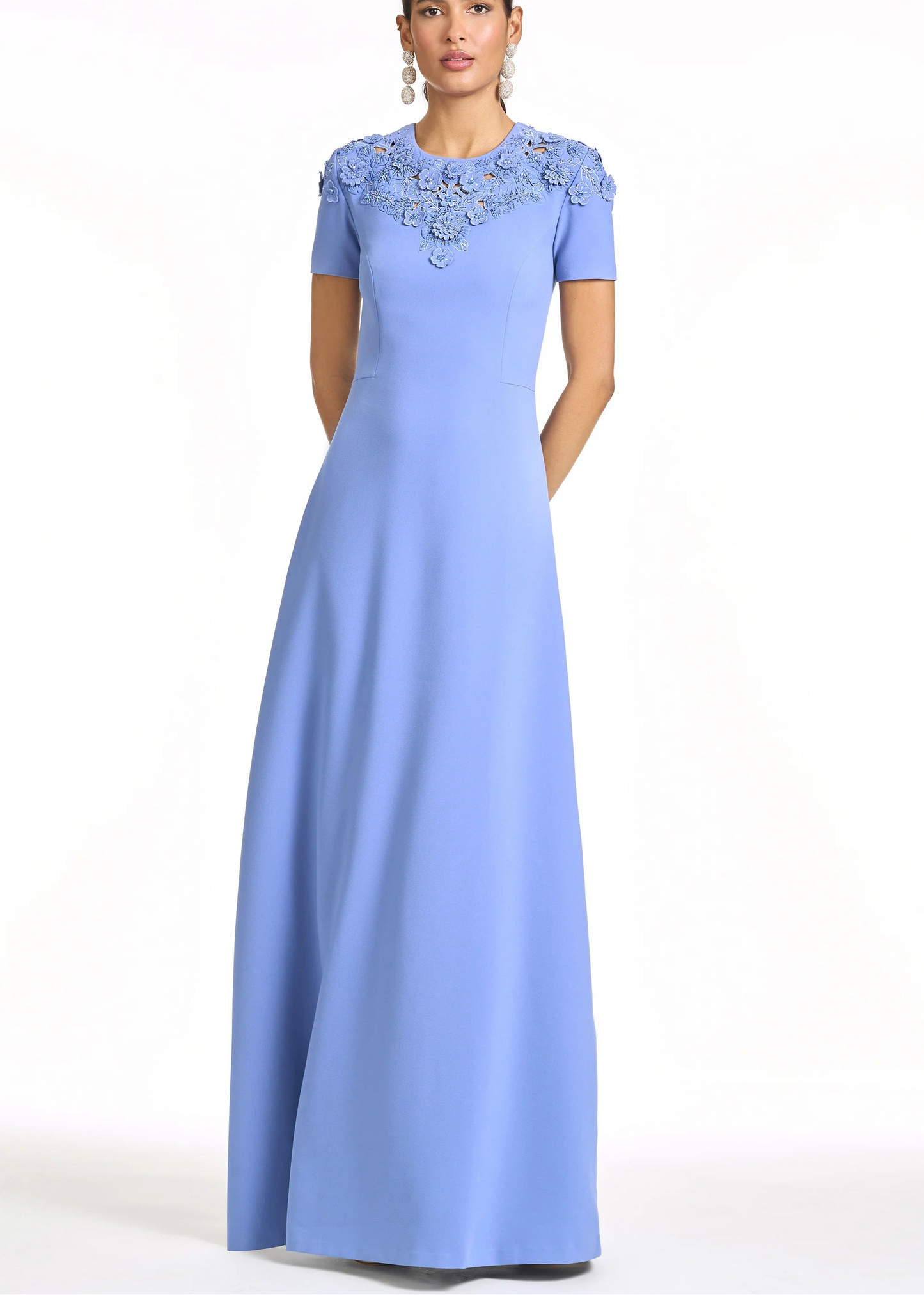 Embroidered Aruna Gown