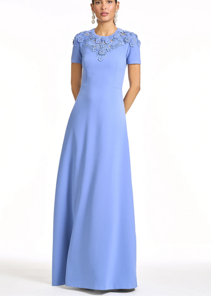 Embroidered Aruna Gown