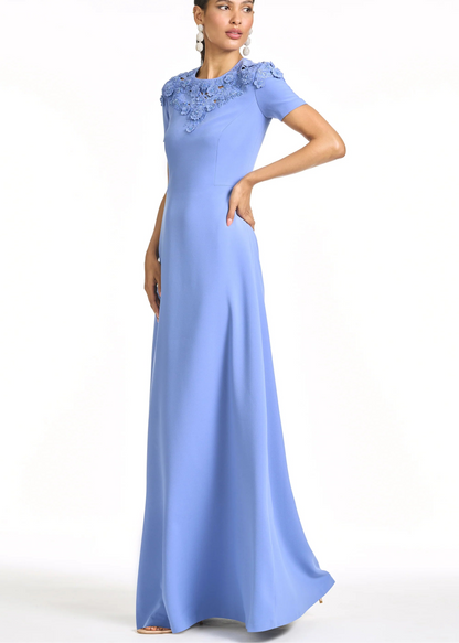 Embroidered Aruna Gown