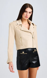 Cosita Vegan Suede Moto Jacket