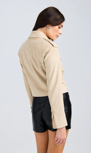 Cosita Vegan Suede Moto Jacket