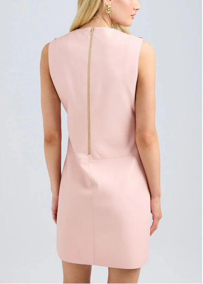 Dania Vegan Leather Shift Dress