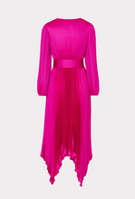 Load image into Gallery viewer, Liora Satin Pleated Dress