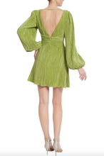 Load image into Gallery viewer, Pleated Double V Mini Dress