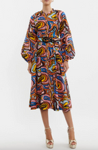 Load image into Gallery viewer, Chiquita Long Sleeve Midi Dress
