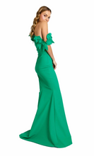 Load image into Gallery viewer, Asymmetrical Floral Evening Gown