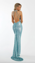 Load image into Gallery viewer, Sequin Halter Dress