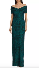 Load image into Gallery viewer, Off-The-Shoulder Jacquard Column Gown