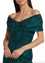 Load image into Gallery viewer, Off-The-Shoulder Jacquard Column Gown