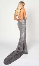 Load image into Gallery viewer, Gunmetal Grey Sequin Dress