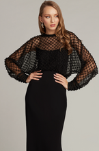 Load image into Gallery viewer, Esa Pearl-Dotted Dolman Sleeve Gown