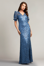 Load image into Gallery viewer, Luella Embroidered Puff Sleeve Gown