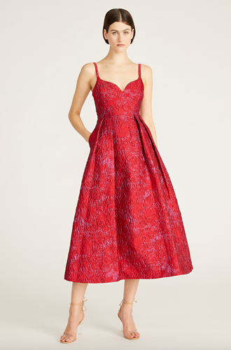 Isabela Jacquard Midi Dress