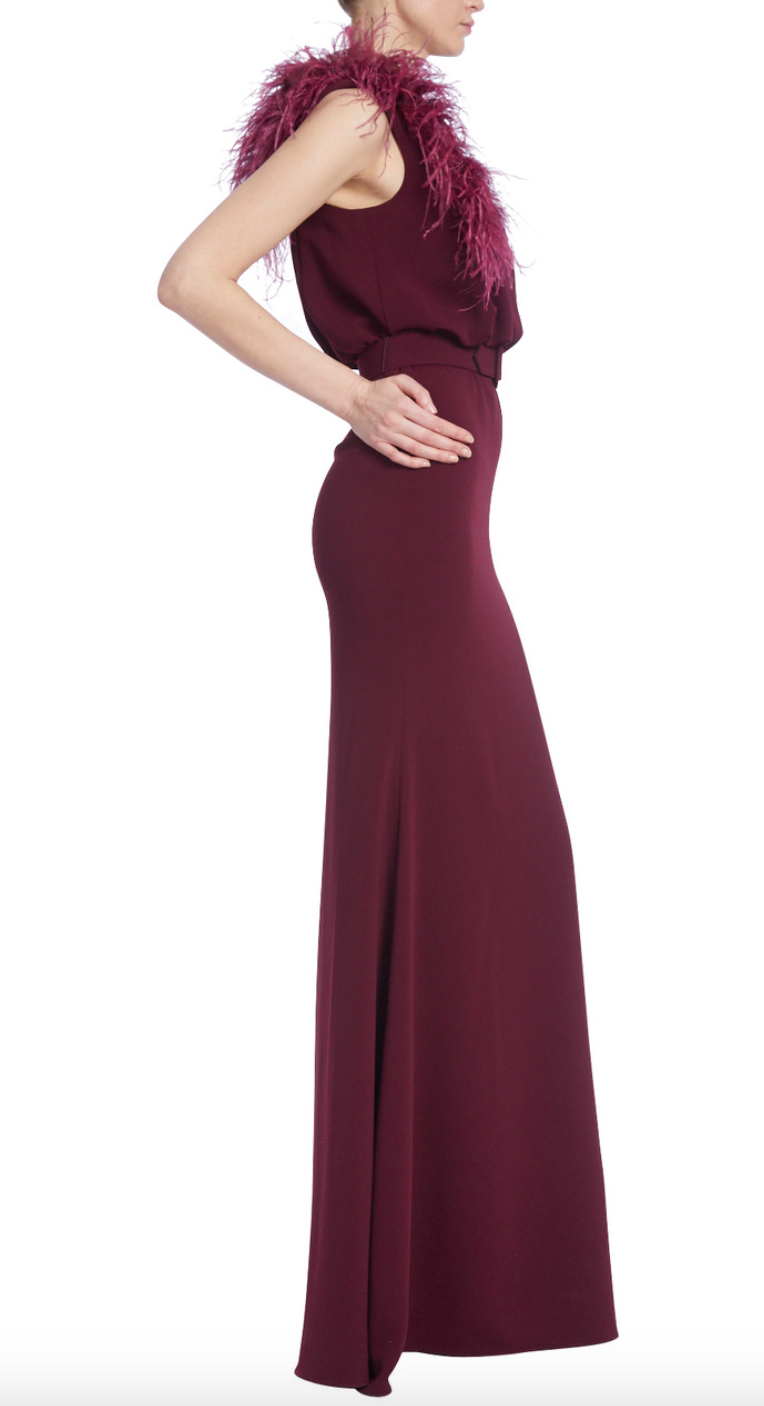 Mesmerizing One-Shoulder Column Gown