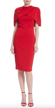 Load image into Gallery viewer, Crepe Capelet Sheath Dress