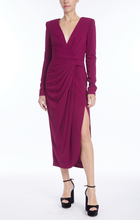 Load image into Gallery viewer, Pleated Side Split Midi Dress