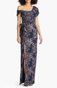 Amaris Floral Jacquard Gown