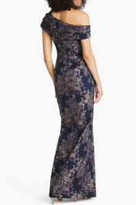 Amaris Floral Jacquard Gown